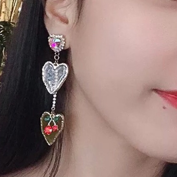 Betsey Johnsonยฎ Whimsical Dangle Hearts - Picture 5 of 5